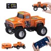 Dingdongwu Mini RC Truck with APP Control, 1:64 Scale Monster