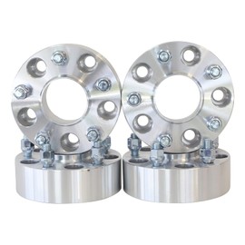 4 Qty Wheel Spacers Adapters 2" fits All 5x5 (5x127) Hubcentric Vehicle to 5x5 Wheel Patterns with 1/2-20 Threads - Compatible with Jeep Wrangler JK Rubicon