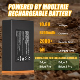 2 Pack 6700mAh Battery Pack Compatible with Moultrie Edge Cellular Trail