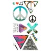 Tattoo Stickers Variety Design Mark 2 Pieces Triangle Triangle Pyramid