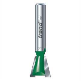 Trend CraftPro C041AX8MMTC Dovetail Router Bit 8mm Shank 12.7mm Cutting Diameter 104 Degree Angle 12.7mm Cutting Length Carbide Tipped