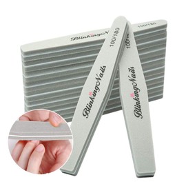 10pcs Nail File Buffers Double Sided Nail Art File Buffers 100/180 Grit Professional Manicure Nail Tool 3 Colors