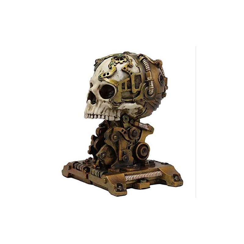 Pacific Trading Steampunk Skull Bookend