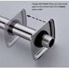 TRUSTMI Shower Arm with Flange, S Shape 13 Inch High
