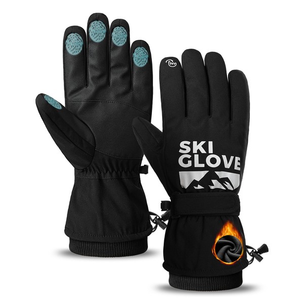 ZENUTA Winter Gloves Men, Snow Ski Gloves Waterproof Windproof Warm