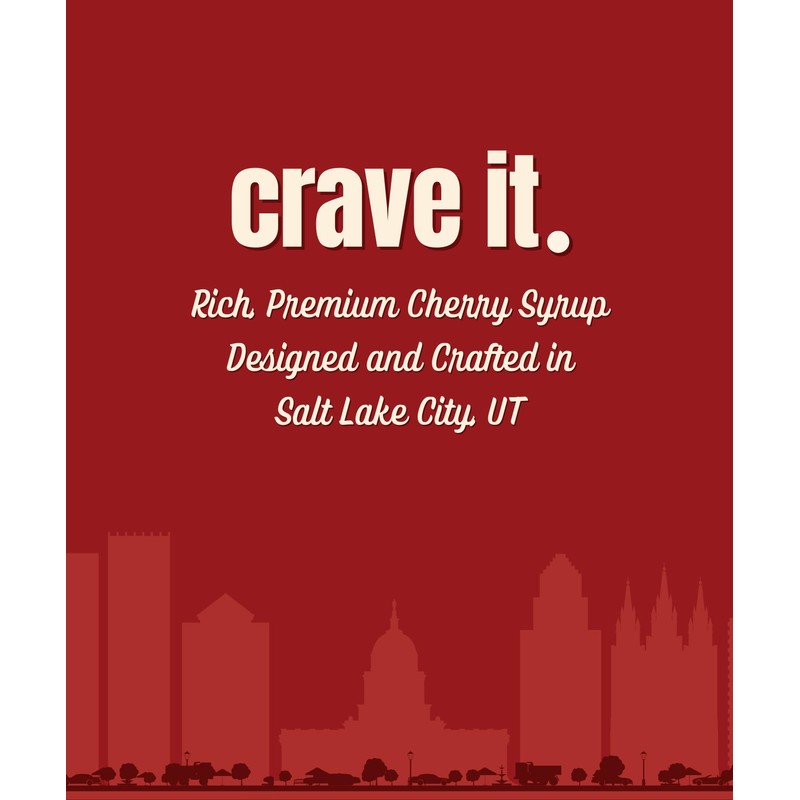 Crave It! Rich Cherry Flavoring Syrup, Add a Splash to