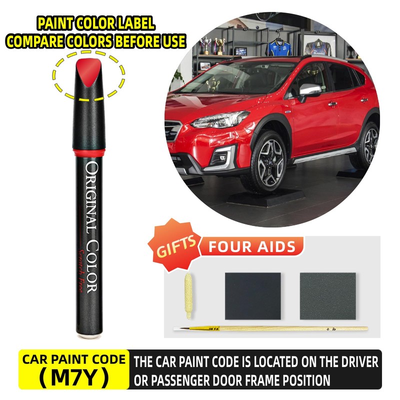 Carhoo M7Y Pure Red Compatible with Subaru Exact Match Touch