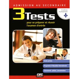 Admission au secondaire: 3 tests pour se préparer et réussir l'examen d'entrée
