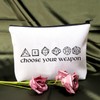 PLITI Gamer Gift Dungeons D20 Dice Makeup Bag Weapon of