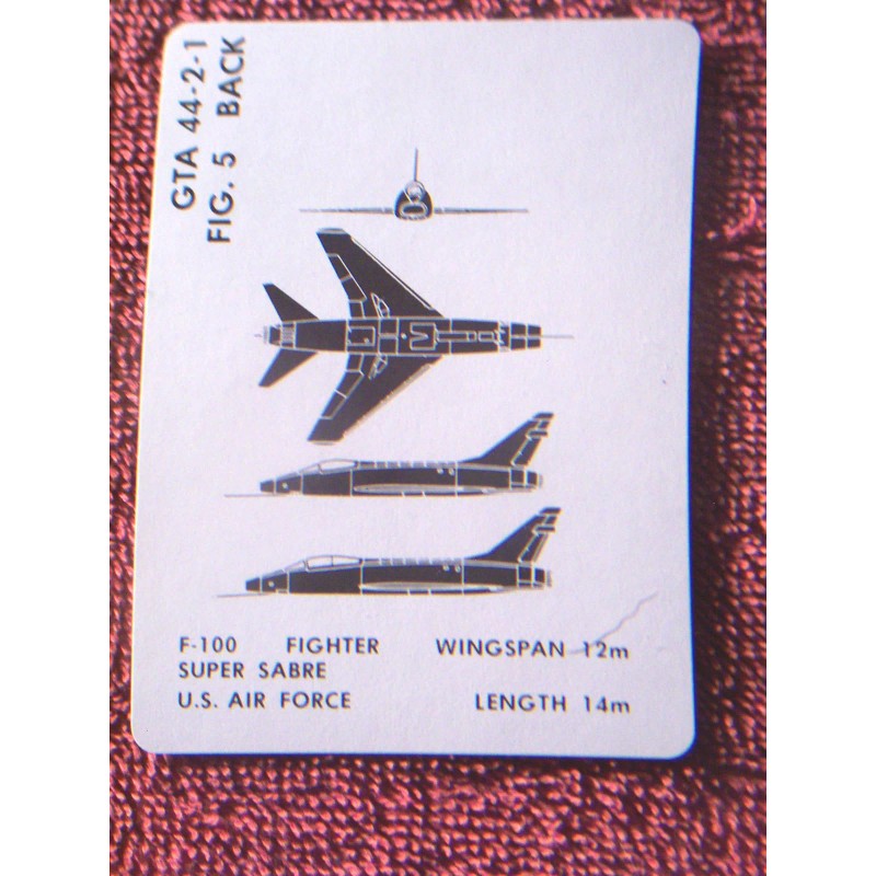 ORIG .UNISSUED VIETNAM ERA VISUAL AIRCRAFT RECOGNITION CARDS