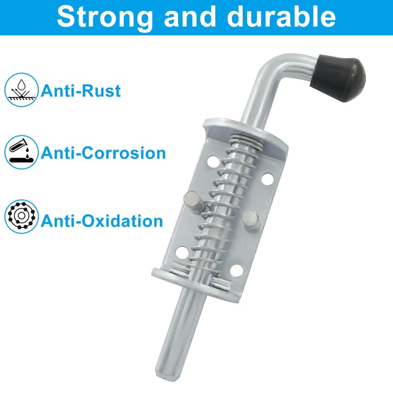 Aoserge 2 Pack 6 Inch Zinc Plated Solid Steel Spring