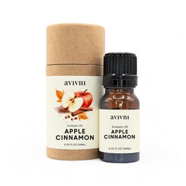 Avivni Apple Cinnamon Holiday Fragrance Oil - Christmas Blend 100% Pure & Natural, Organic, Undiluted for Aromatherapy & Diffusers (0.33oz - 10m)