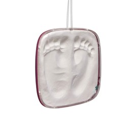 Baby Art Hello Baby Handprint and Footprint Kit, Baby Hand & Foot Clay Print Keepsake for Boys and Girls, Baby Shower Gifts for Mum, Newborn Gift, Nursery Decor, color Burgundy