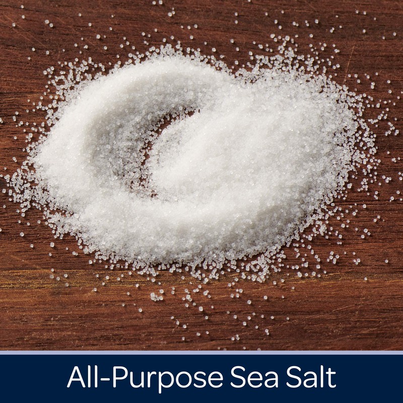 Morton Natural Sea Salt Round, Non Iodized Salt Crystals, 26
