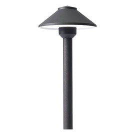 PRO-Trade Outdoor Pathway Lights - Premium Outdoor Landscaping Lighting for Paths, Driveways, Grounds, and Landscapes - Waterproof, Weatherproof, Wired Cast Aluminum Metal LED Area Lights (Black)