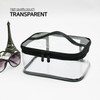 Transparent cosmetic pouch square large/travel pouch/cosmetic organization transparent pouch 2ea