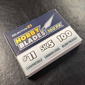 #11 Hobby Blades - Precision Cut SK5 Carbon Steel for Art and Craft - 100 Pack