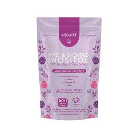 Vitatú | Myo Inositol & D-Chiro Inositol Sabor Berries relación 40:1 con Folato + Vitamina D3 + Zinc, Suplemento Alimenticio en polvo diseñado para Mu