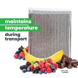 EcoFoil Thermal Insulated Bubble Mailer 7" x 11.5" - 10-Pack - Heat-Resistant & Lightweight Bubble Mailer That Protects Temperature-Sensitive Contents, Food Grade Shipping Material