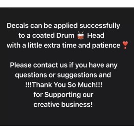 Premier Drum Head Logo Decal Gold High Quality Permanent Vinyl Made USA 1.5 X 9”