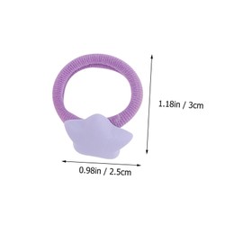 PACKOVE 30 Pcs Elastic Star Hair Ties for Hair Rings Soft Seamless Ponytail Holders Cute Cartoon Design