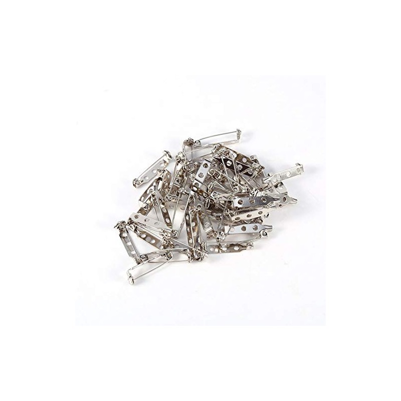 50Pcs Bar Pins Brooch Lock, Pins Safety Pins Back Safety