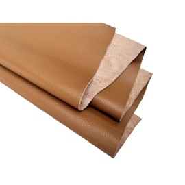 3 Pieces of Light Brown 10x10 Inch 100% Genuine Real Cowhide Leather Sheets for Crafting Upholstery Leatherworking Leathercraft Repair Crafts Offcuts Cow Skins Hides Tools Kit Craft Supplies TPS5624