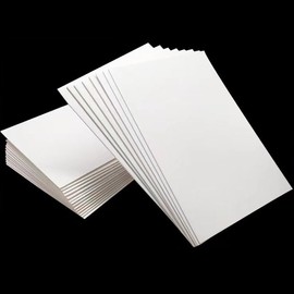 200 Sheets Blank Postcards A6, 10.5 x 14.8 cm White Index Cards, 250 g/m² Greeting Cards, Blank Cards, Perfect for Creative Crafts, Self-Design, Labelling or Printing, White Printable Postcards