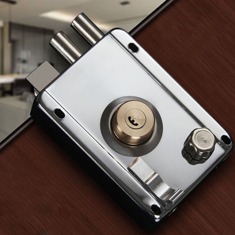 Exterior Gate Lock Stainless Steel Copper Lock Core Left Open