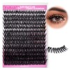 FADLASH Lash Clusters Natural Eyelash Clusters 168Pcs Individual Wispy Lash