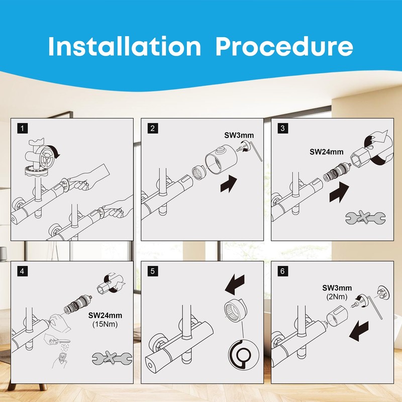 94282000 Temperature Control Unit with Brass Valve Stem Part No.