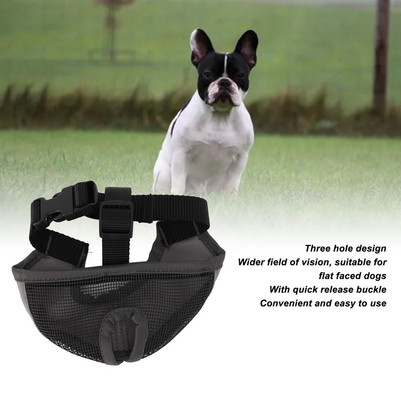 Short Snout Dog Muzzle Soft Comfortable Breathable Flat Face Bulldog