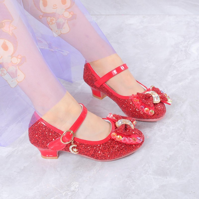 BFOEL Adorables Zapatos de Princesa con Brillo para niñas (11