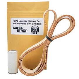 1X72 in. Leather Honing Strop Belts 1 inch Width fits 2X72 Belt Grinders (1 in. X 72 in.)
