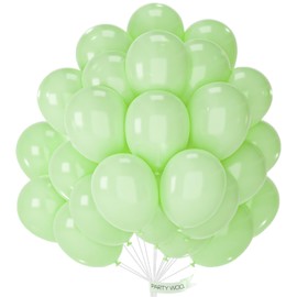PartyWoo Mint Green Balloons 50pcs 12 Inch Pastel Light Green Balloons for Birthday Baby Shower Wedding Anniversary Summer Graduation Party Decorations Green-Q16