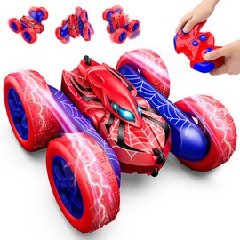 Excitobo Remote Control Car,RC Cars for 4 5 6 7 8 9 10 11 12 Year Old Boy Double Sided 360°Flip 4WD Rechargeable Drift RC Race Car Boys Toys Birthday Gifts Christmas Basket Stuffers for Kids Age 4-12