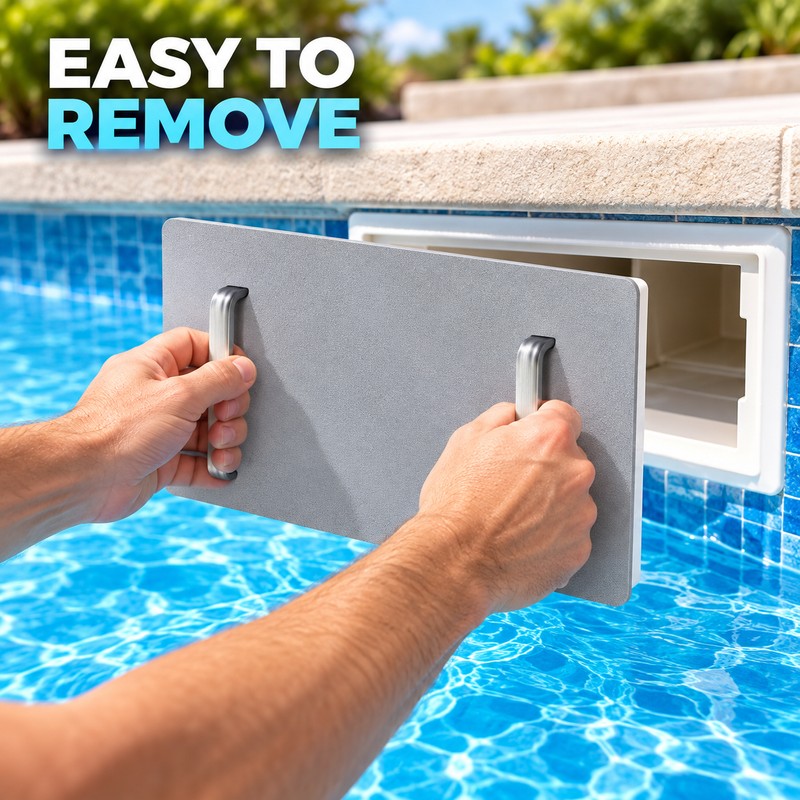 12.2 x 6.1 Inch Wide Mouth Pool Skimmer Winter Cover