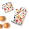 Pioneer Woman Kitchen Stuff Set-Kitchen Mixer Cover with Pockets,Baking Gloves
