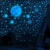 Copeflap 1049 Pieces Glow Star Wall Stickers Glow in the
