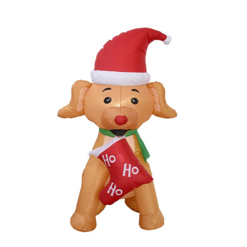 1.5M Christmas Inflatable Dog Led Light Model for Indoor Outdoor