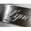 Diamond Etched Products Custom SILVER Metallic Car Tag Diamond Etched