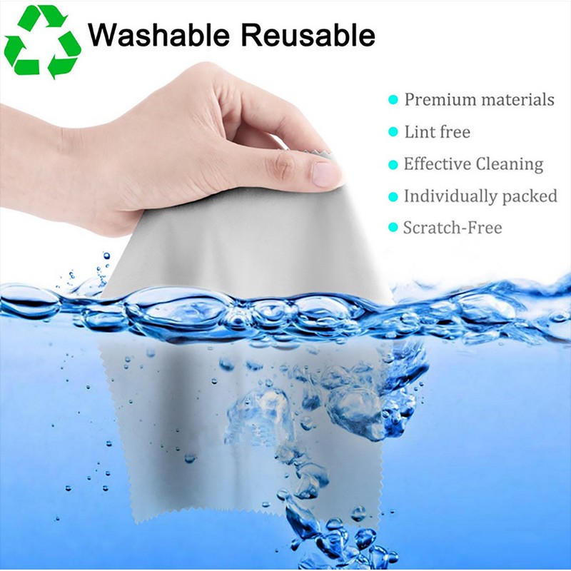 california JOS (2-PACK) 12"X12" Microfiber Cleaning Cloth For Camera Lens