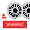 Dual Electronics DMP623 Marine Radio Speakers | 6.5 inch Weather-Resistant