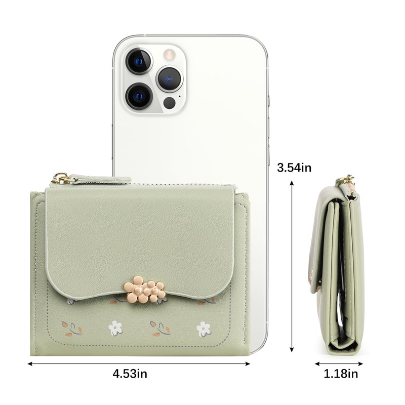 FALAN MULE Women's Small Mini Short Purse with RFID Protection,