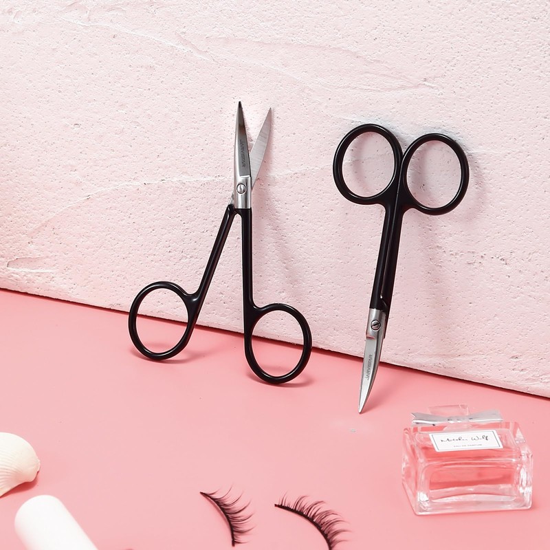 JARVISTAR Multifunctional Nail Scissors - 3.5 Inch Black Stainless Steel
