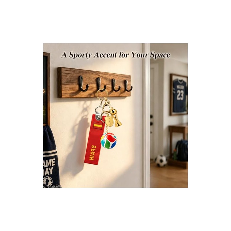 Soccer Keychain Set - 4PCS World Cup Inspired Accessories