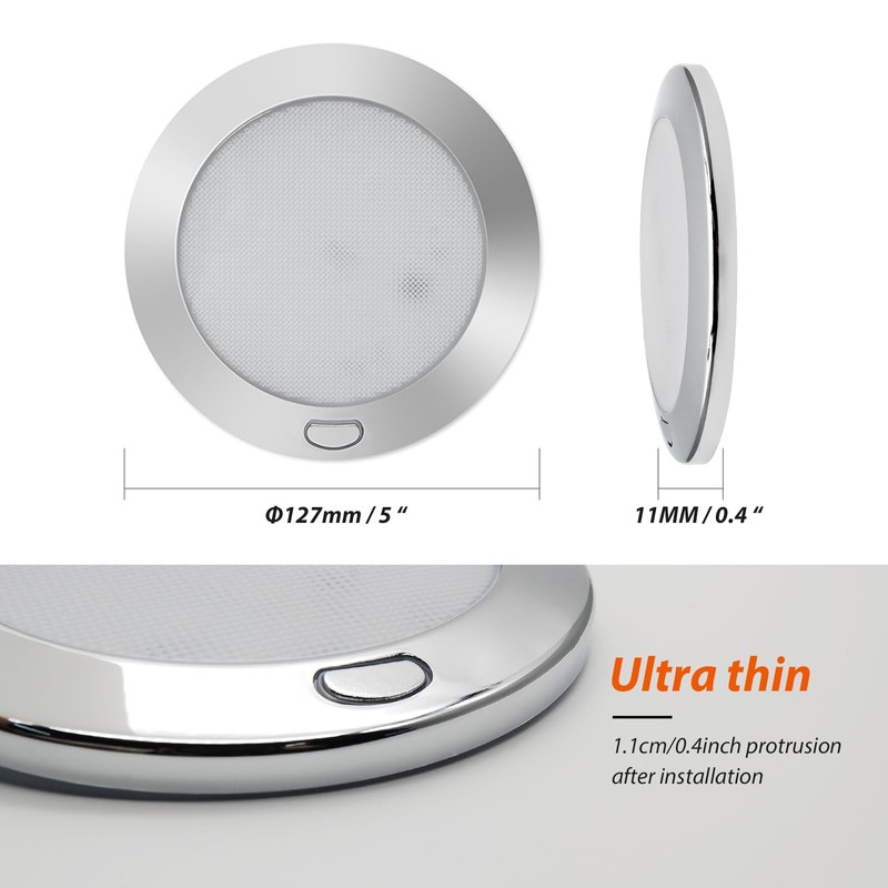 Dream Lighting 12v Caravan Interior Light with Switch RV Car