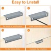 MOROBOR Finger Edge Pull, 8pcs Concealed Handle Modern Style Drawer