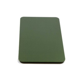 Business Card Size Anodized Aluminum Metal Blanks 2" x 3.55" x 0.04" 1mm Thick (Pack of 10) (Dark Green)