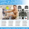 Upgraded W10350376 Dishwasher Upper Rack Adjuster & W10195372 W10195373 Dishrack